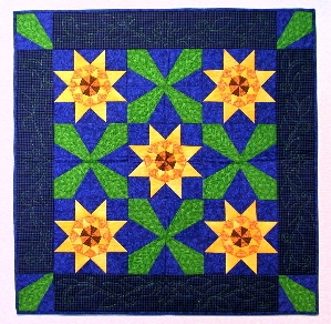 Sunflower Star Wall Quilt Pattern Part 1